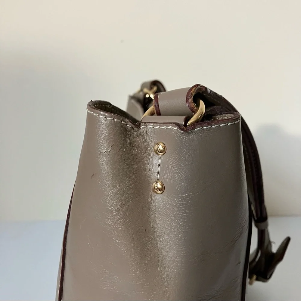 Frances Valentine Neutral Taupe June Slouchy Hobo Shoulder Bag